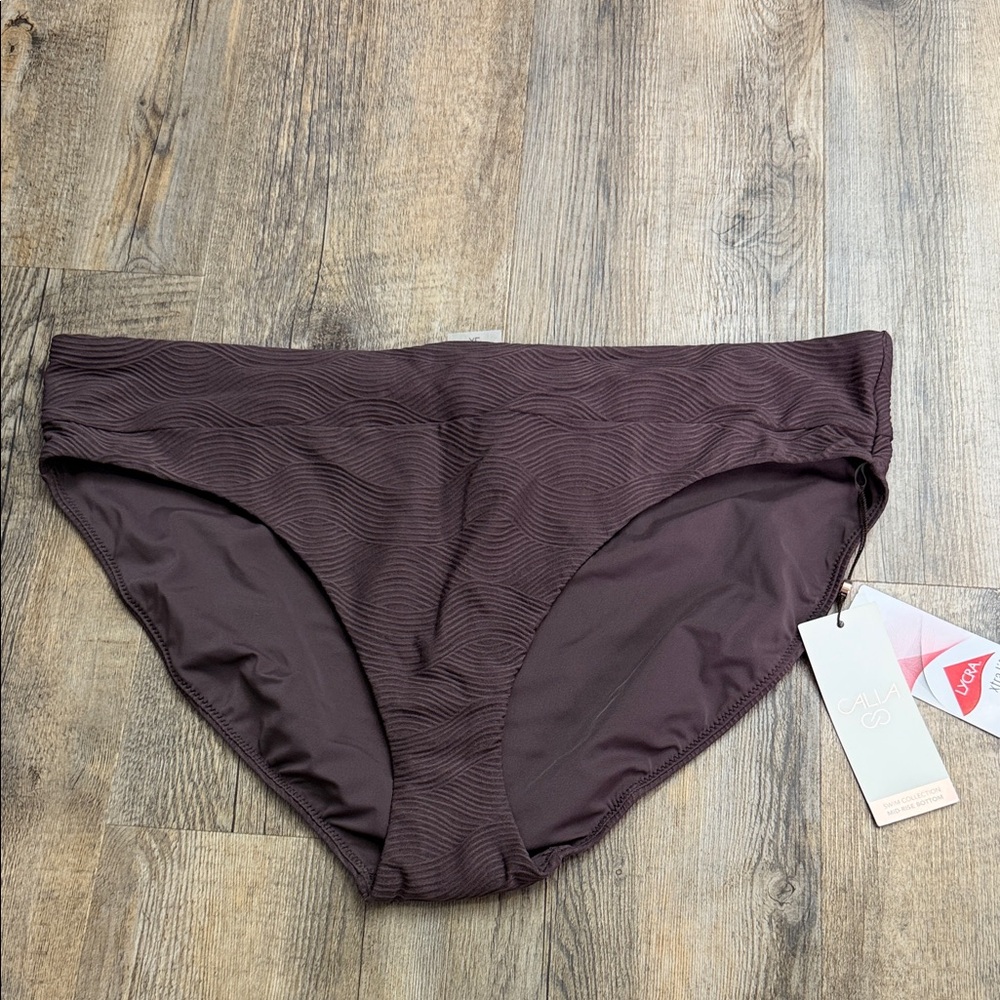 Calia Women's Swim Bikini Bottom in Deep Brown